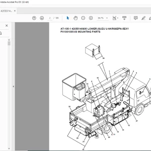 Tadano Crane AT-105-1 42055140600 LOWER,ISUZU U-NKR66EPN-5EXY Spare Parts Catalog Manual - PDF DOWNLOAD