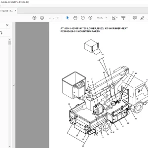 Tadano Crane AT-105-1 42055141700 LOWER ISUZU KC-NKR66EP-5EXY Spare Parts Catalog Manual - PDF DOWNLOAD