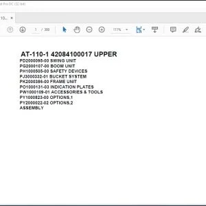 Tadano Crane AT-110-1 42084100017 UPPER Spare Parts Catalog Manual - PDF DOWNLOAD