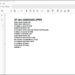 Tadano Crane AT-146-2 42095200053 UPPER Spare Parts Catalog Manual - PDF DOWNLOAD