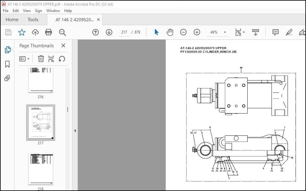 Tadano Crane AT-146-2 42095200079 UPPER Spare Parts Catalog Manual - PDF DOWNLOAD - Image 4