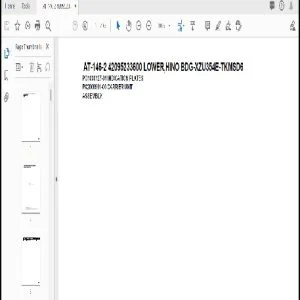 Tadano Crane AT-146-2 42095233600 LOWER,HINO BDG-XZU354E-TKMSD6 Parts Catalog Manual - PDF DOWNLOAD