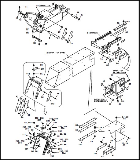 Tadano Crane AT-146-3 43011100060 UPPER Spare Parts Catalog Manual ...