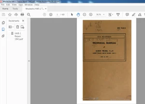 Waukesha War Department 4-TON TRUCK 4 x4 Four Wheel Drive Model Har-1 Technical Manual 9-815 - PDF DOWNLOAD
