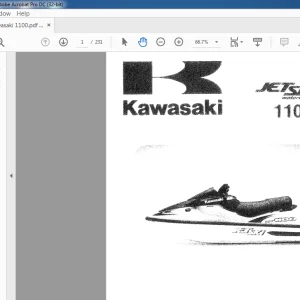 kawasaki 1100ZXi JET SKI Watercraft Service Manual - PDF DOWNLOAD