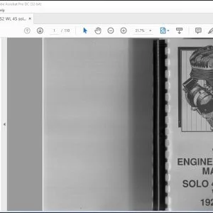 1929-1952 Harley Davidson Solo 45 WLA Engine Overhaul Manual - PDF DOWNLOAD