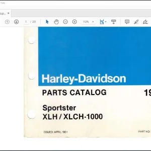 1954-1978 Harley Davidson XLH-XLCH-1000 Parts Catalog Manual - PDF DOWNLOAD