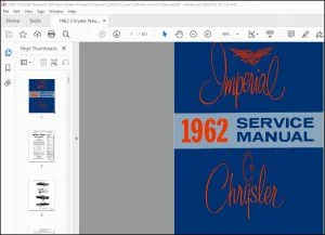 1962 Chrysler & Imperial SC-1 (NEWPORT) SC-2 (300) SC-3 (NEW YORKER) SY-1 (IMPERIAL) Service Manual - PDF DOWNLOAD
