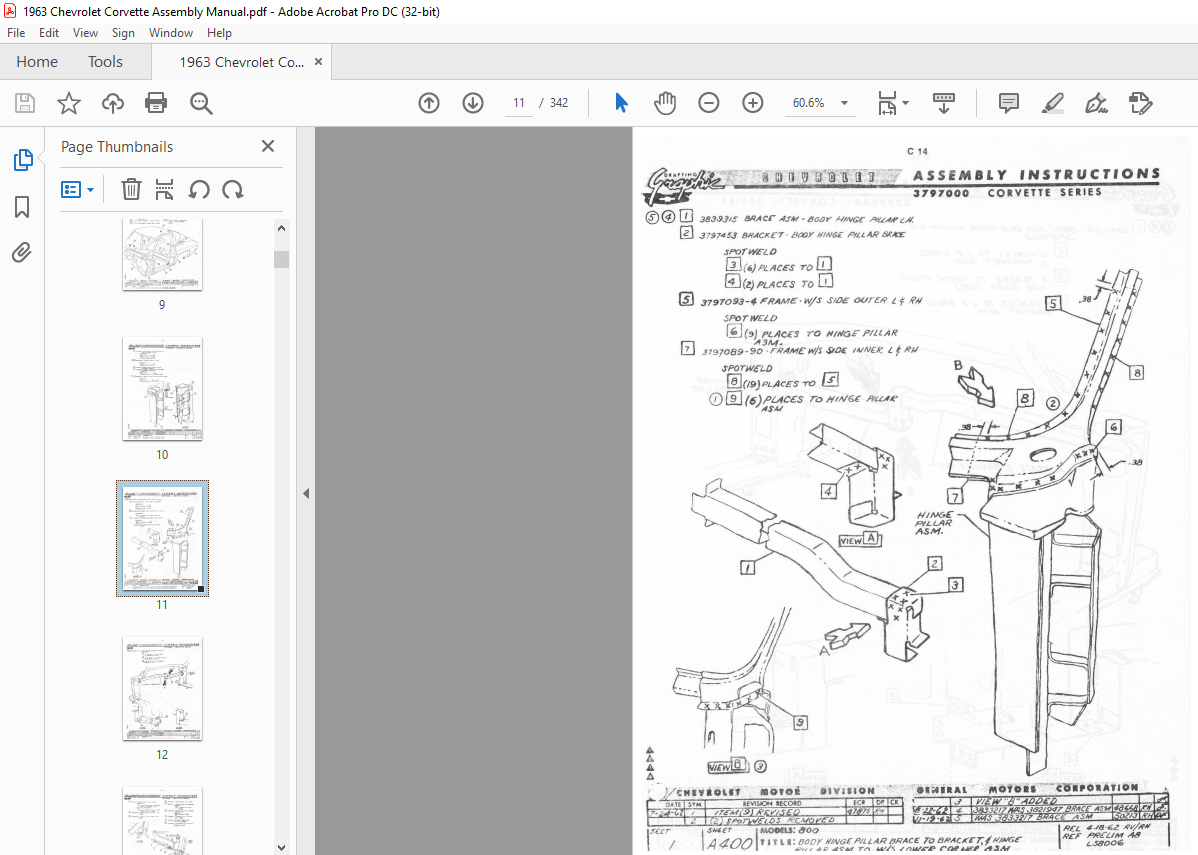 Chevrolet Corvette Assembly Manual Pdf Download Heydownloads