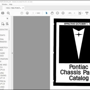 1966 Pontiac Chassis Parts Catalog Manual - PDF DOWNLOAD