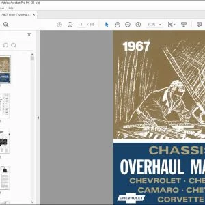 1967 Chevrolet Chevelle Camaro Chevy II Corvette Chassis Overhaul Manual - PDF DOWNLOAD