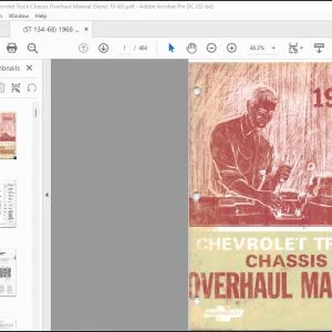 1968 Chevrolet Truck Series 10-60 Chassis Overhaul Manual ST 134-68 - PDF DOWNLOAD