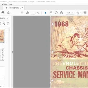 1968 Chevrolet Truck Series 10-60 Chassis Service Manual ST133-68 - PDF DOWNLOAD