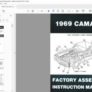 1969 Chevrolet Camaro 12000 Series Factory Assembly Instruction Manual - PDF DOWNLOAD