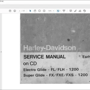 1970-1978 Harley Davidson Electra Glide FL/FLH-1200 Super Glide FX/FXE/FXS-1200 Service Manual 99482-78 - PDF DOWNLOAD