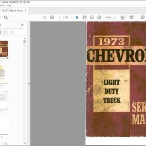 1973 Chevrolet Light Duty Truck Service Manual - PDF DOWNLOAD