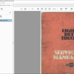 1977 Chevrolet Light Duty Truck Service Manual ST330-77 - PDF DOWNLOAD