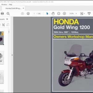 1984-1987 Honda Gold Wing 1200 Owners Workshop Manual - PDF DOWNLOAD