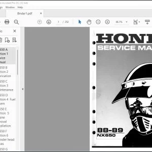 1988-1989 Honda NX650 Service Manual - PDF DOWNLOAD
