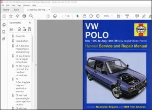 1990-1994 Volkswagen H-L Petrol Service & Repair Manual - PDF DOWNLOAD
