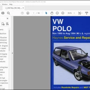 1990-1994 Volkswagen H-L Petrol Service & Repair Manual - PDF DOWNLOAD