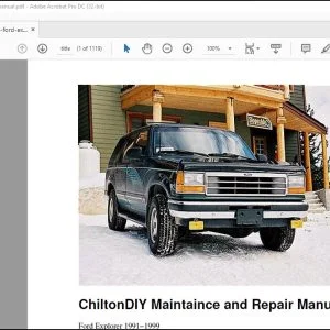 1991−1999 Ford Explorer DIY Maintaince & Repair Manual - PDF DOWNLOAD