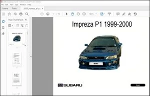 1992-2000 Subaru Impreza P1 Repair Manual - PDF DOWNLOAD