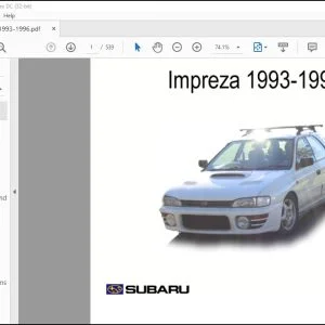 1993-1996 Subaru Impreza Service Manual - PDF DOWNLOAD