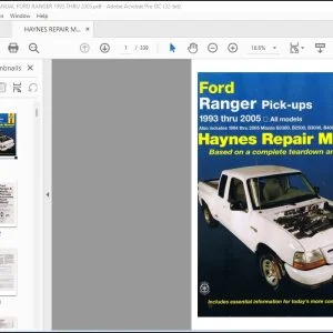 1993-2005 Ford Ranger Pick-ups Repair Manual - PDF DOWNLOAD