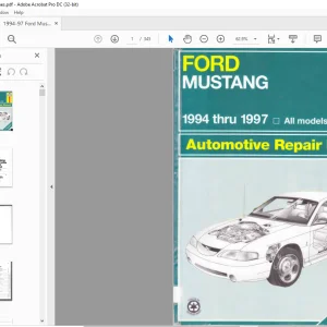 1994-1997 Ford Mustang Automative Repair Manual - PDF DOWNLOAD