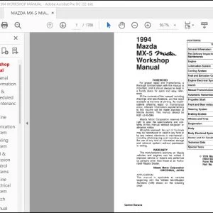 1994 Mazda MX-5 Miata Workshop Manual - PDF DOWNLOAD