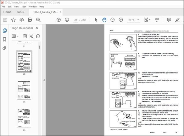 2000-2003 Toyota Tundra Service Manual - PDF DOWNLOAD - HeyDownloads ...