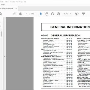 2002 Mazda Miata Service Manual - PDF DOWNLOAD
