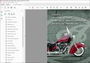2003 Indian Chief Vintage Motorcycle Service Manual - PDF DOWNLOAD