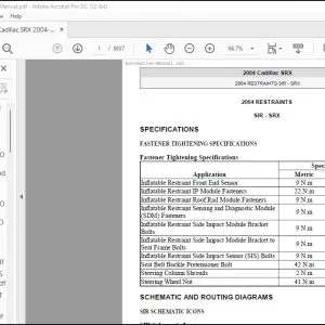 2004 Chevrolet Cadillac SRX Service Manual - PDF DOWNLOAD