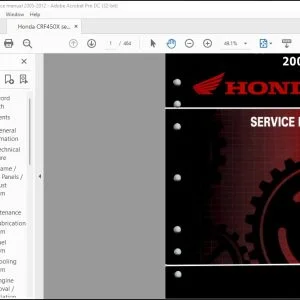 2005-2012 Honda CRF450X Service Manual - PDF DOWNLOAD