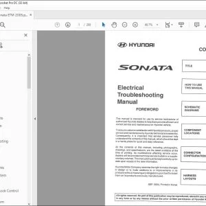 2005 Hyundai Sonata Electrical Troubleshooting Manual - PDF DOWNLOAD