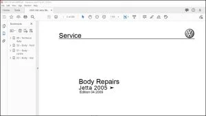 2005 Volkswagen Jetta Body Repair Manual - PDF DOWNLOAD