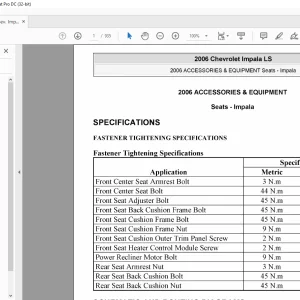 2006 Chevrolet Impala LS Complete Service Manual - PDF DOWNLOAD