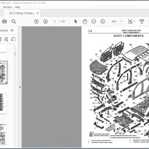 2013 Mitsubishi Outlander Body Repair Manual - PDF DOWNLOAD