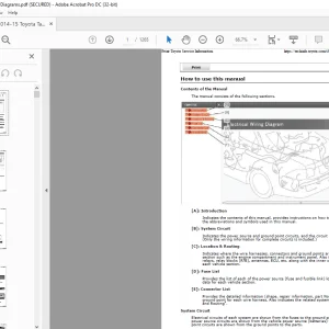 2014-2015 Toyota Tacoma Wiring Diagram Manual - PDF DOWNLOAD