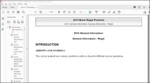 2014 Buick Regal Premium Complete Service Manual - PDF DOWNLOAD