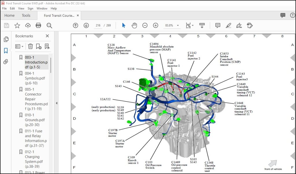 2014 Ford Transit Courier Electrical Wiring Diagram Manual PDF