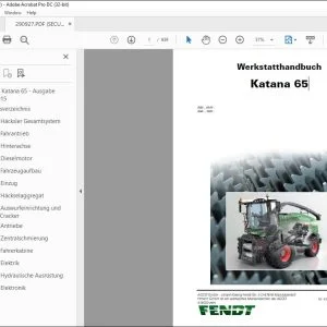 2015 FENDT Katana 65 Werkstatthandbuch 290927 - PDF DOWNLOAD
