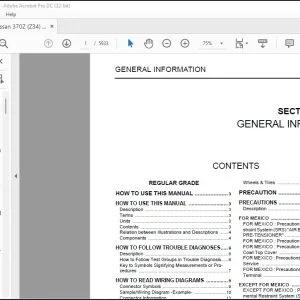 2016 Nissan 370Z (Z34) Factory Service Manual - PDF DOWNLOAD
