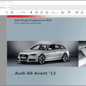 Audi A6 Avant '12 Self Study Programme 603 Service Training Manual - PDF DOWNLOAD