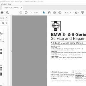 BMW 3- & 5-Series Service & Repair Manual - PDF DOWNLOAD