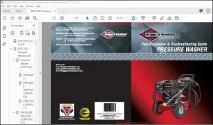 Briggs & Stratton Pressure Washer Familiarization & Troubleshooting Guide Manual - PDF DOWNLOAD