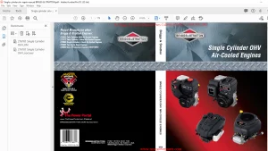 Briggs & Stratton Single Cylinder OHV Air-Cooled Engines Repair Manual - PDF DOWNLOAD