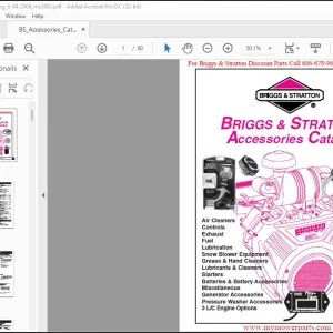 Briggs & Stratton Vanguard Commercial Power 31HP Accessories Catalog Manual - PDF DOWNLOAD
